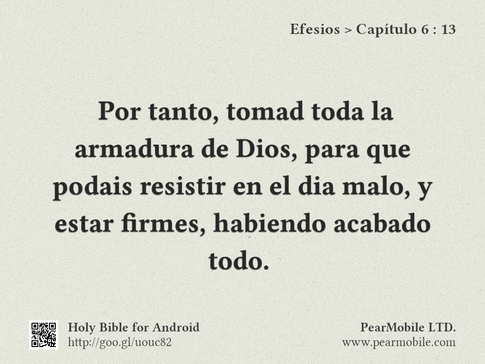 Efesios, Capítulo 6:13